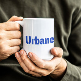 Urbana Cool Font Formulering för en charmig man Kaffemugg
