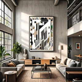 Urbana fragment canvastryck