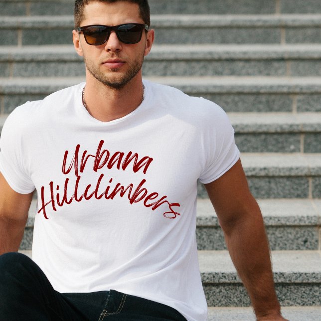 Urbana Hillklättbers Curved Handskriftlig Tshirt T Shirt (Skapare uppladdad)