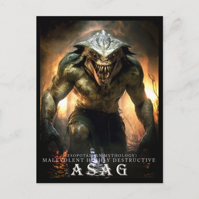 Urbana monster & varelser: Asag vykort II (Framsida)