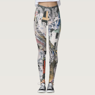 Urbana Rivna Affisch Typografi Kvinnor Leggings