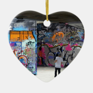 Urband gataKonst-Grafitti Julgransprydnad Keramik