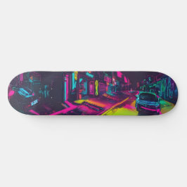Urbanes neonfarbene Skateboarddeck dynamisch bunt Mini Skateboard Bräda 18,5 Cm