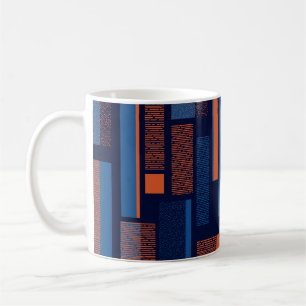 Urbaniserad, modern, sömlös mönster kaffemugg