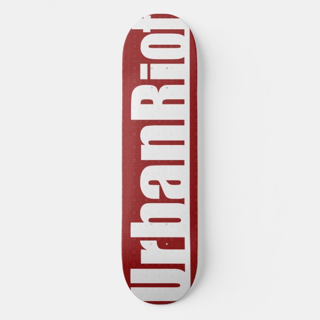 UrbanRiot JP1 Red Deck Skateboard Bräda 20 Cm (Framsida)