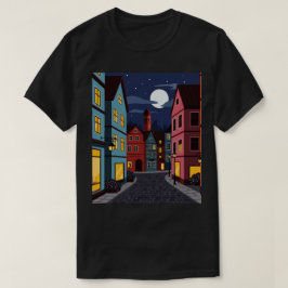 Urbant landskap på natten t shirt