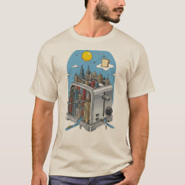 Urbant - Surreal Cityscape Toaster T-Shirt