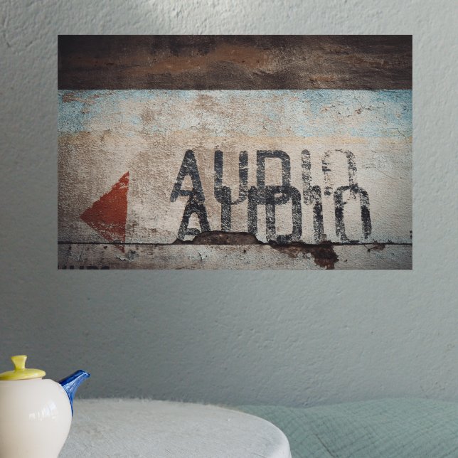 Urbantematerad loft stil audiophile-musik älskare poster (Skapare uppladdad)