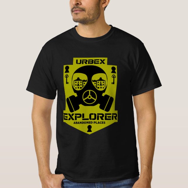 Urbex Explorer Abandoned Ställen Photography T-Shi T Shirt (Framsida)