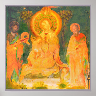 Urbino liv av John The Baptist vid Salimbeni Poster