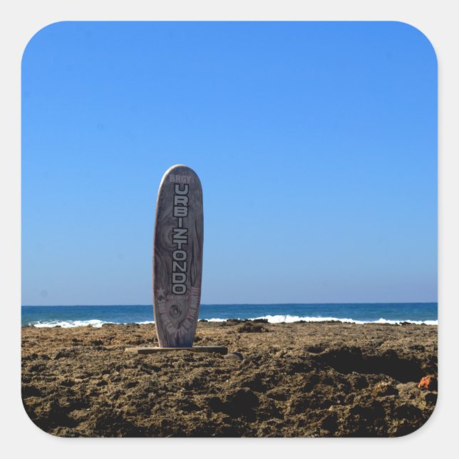 Urbiztondo Fyrkantigt Klistermärke (Framsida)