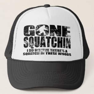 Urblekt bekymrad borta Squatchin truckerkeps