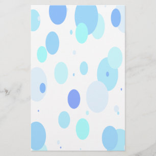 Urblekt blått bubblar brevpapper