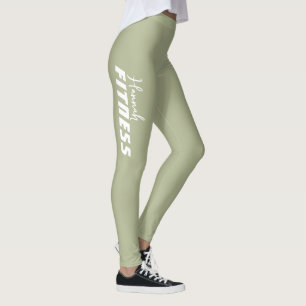 Urblekt Grönt Dans Fitness Träningsgym Yoga Leggings