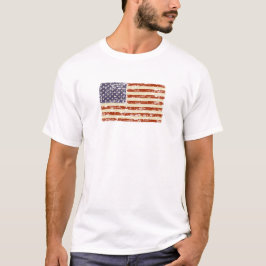 Urblekt härlighetamerikanska flaggan tee shirt