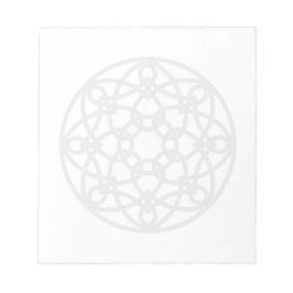 Urblekt Knutmönster Mandala Anteckningsblock