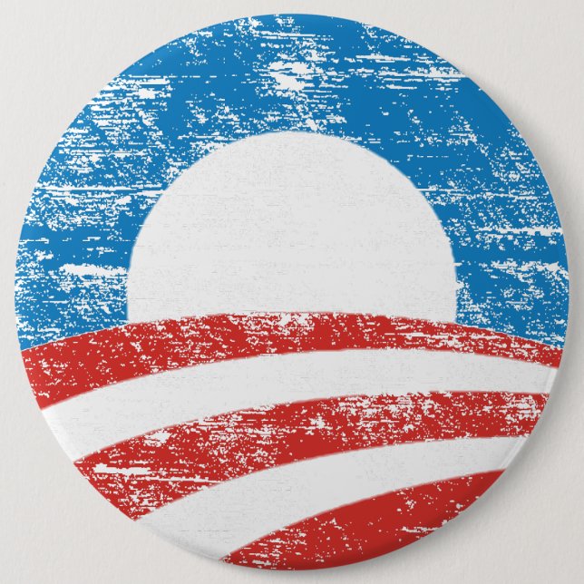 Urblekt Obama logotyp Knapp (Framsida)