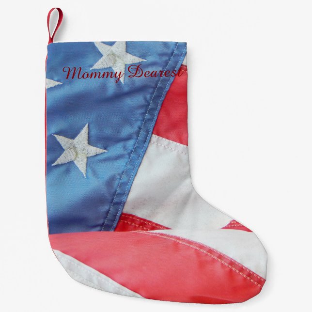Urblekt old glory liten julstrumpa (Framsidan)