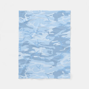 Urblekta blått Camo Fleecefilt