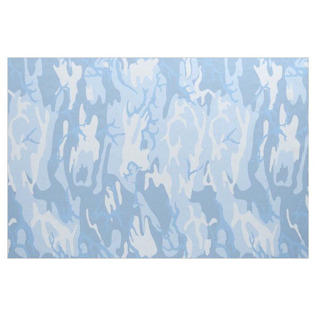 Urblekta blått Camo Tyg (Fat Quarter)