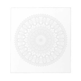 Urblekta mandala-cirklar och blad anteckningsblock