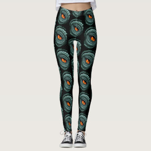 Urdjur Ödla Rovdjursöga Leggings