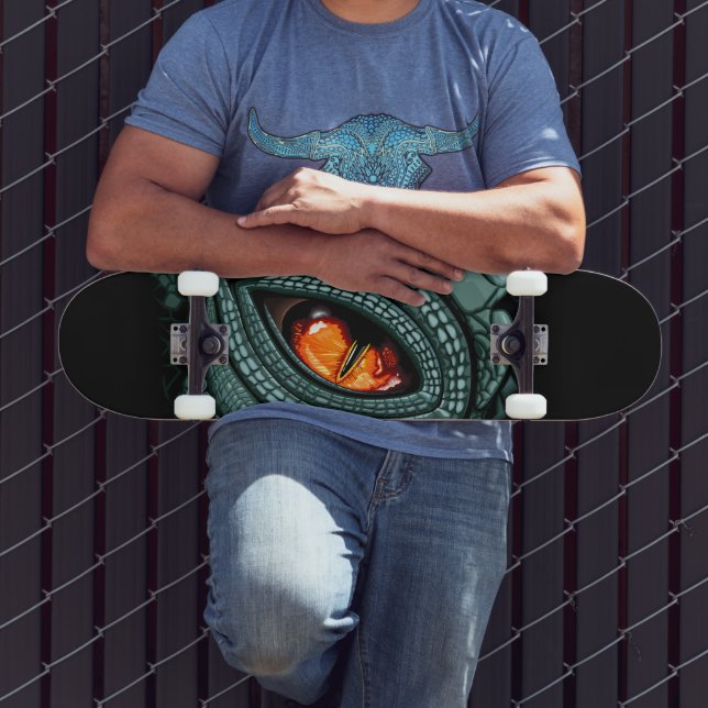 Urdjur Ödla Rovdjursöga Mini Skateboard Bräda 18,5 Cm (Utomhus 3)