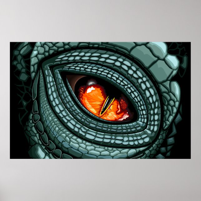 Urdjur Ödla Rovdjursöga Poster (Framsidan)