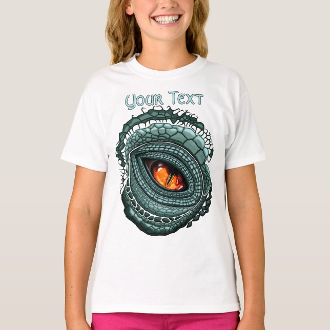 Urdjur Ödla Rovdjursöga T Shirt (Framsida)