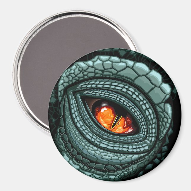 Urdjur Reptil Rovdjursöga Magnet (Front/Back)