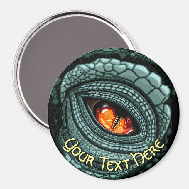 Urdjur Reptil Rovdjursöga Magnet (Front/Back)