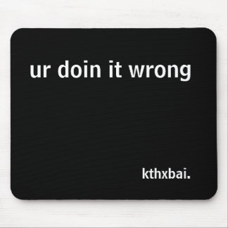 urdoin det som är felt musmatta