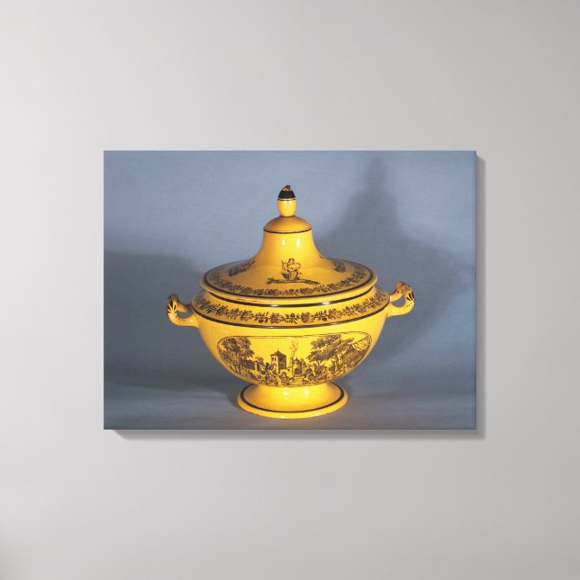 urea med svart utskrift, c.1820 canvastryck (Framsida)