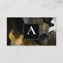 Urer Svep | Svart Guld Abstrakt Design