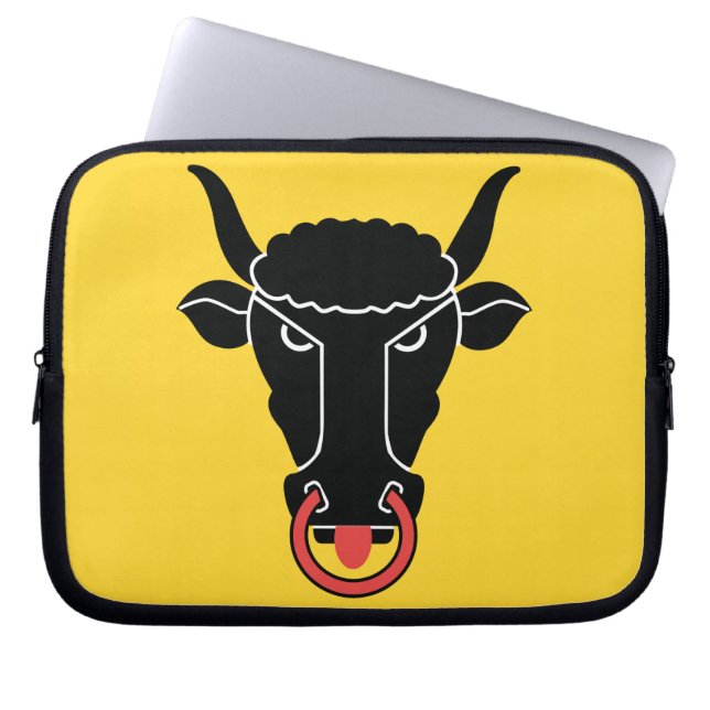 Uri Canton Flag Laptop Sleeve (Framsidan)