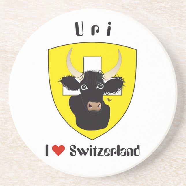 Uri Schweiz Suisse Svizzera Bierdeckel Underlägg Sandsten (Framsidan)