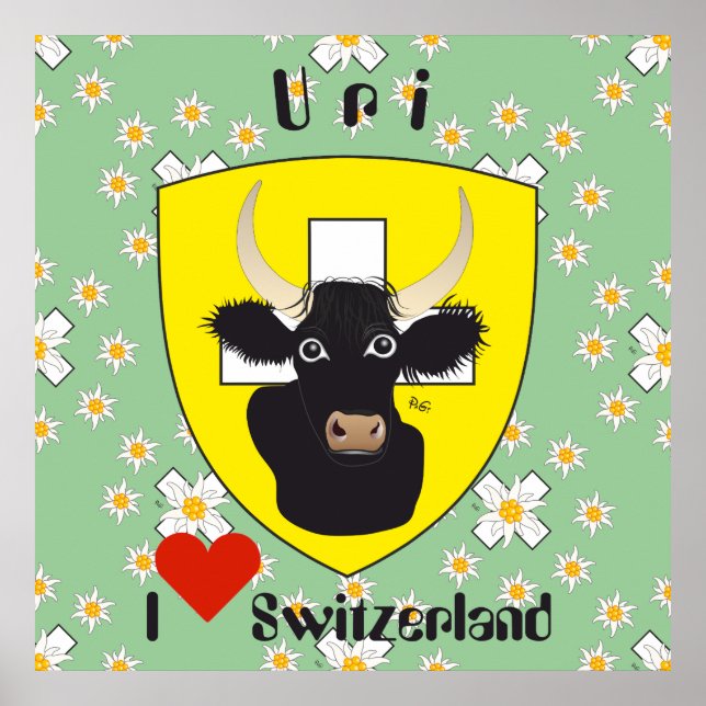 Uri Schweiz Suisse Svizzera Svizra Poster (Framsidan)
