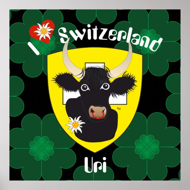 Uri Schweiz Suisse Svizzera Svizra Poster (Framsidan)
