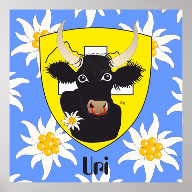 Uri Schweiz Suisse Svizzera Svizra Poster (Framsidan)