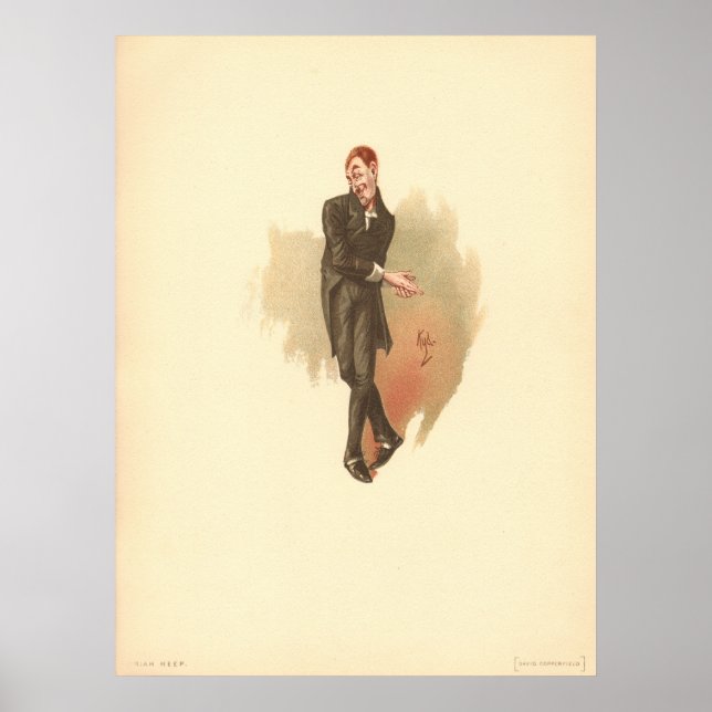 Uriah Heep by Kyd from Dickens' David Copperfield Poster (Framsidan)