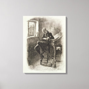 Uriah Heep från "Charles Dickens: A Gossip om Canvastryck