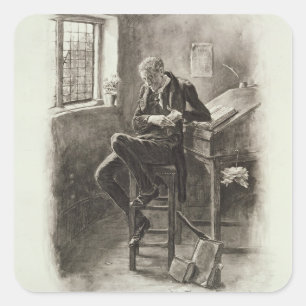 Uriah Heep från "Charles Dickens: A Gossip om Fyrkantigt Klistermärke
