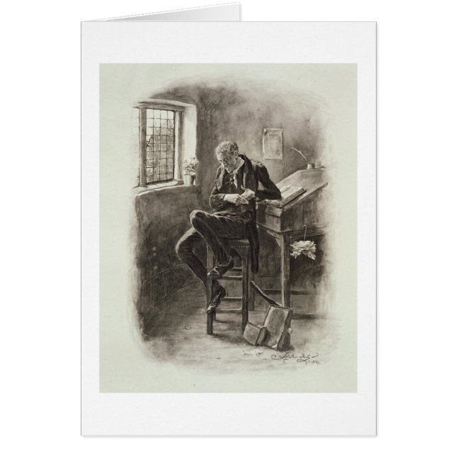 Uriah Heep, från 'Charles Dickens: Ett skvaller Hälsningskort (Framsidan)