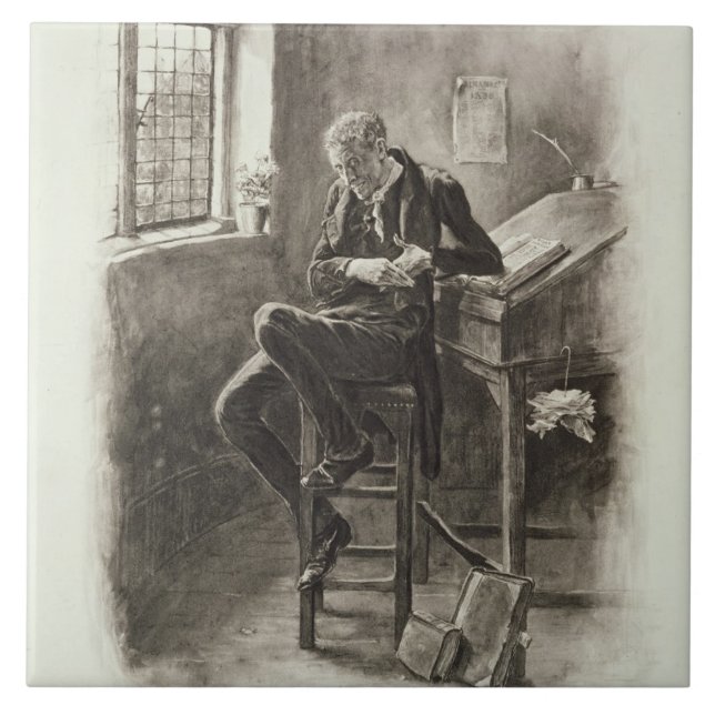 Uriah Heep, från 'Charles Dickens: Ett skvaller Kakelplatta (Framsidan)