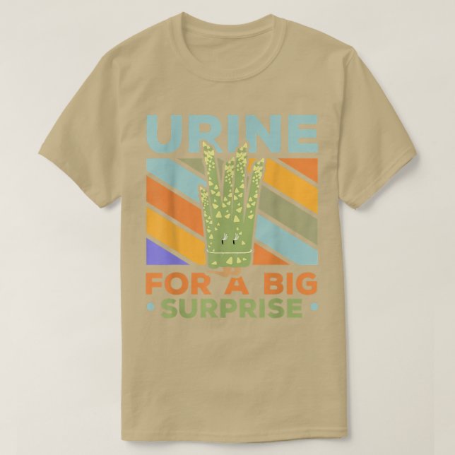 Urin för en stor överraskning, sparagus Garden Veg T Shirt (Design framsida)