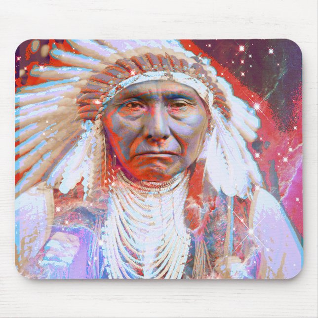 Urinamerikansk Crazy Horse Musmatta (Framsidan)