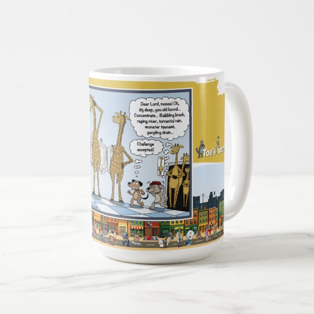 Urinen är problemet | Ordagrant ordspel klassiker  Kaffemugg (Framsida höger)