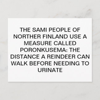 Urinerande renar vykort