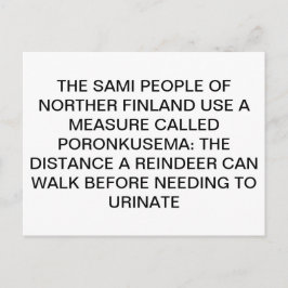 Urinerande renar vykort