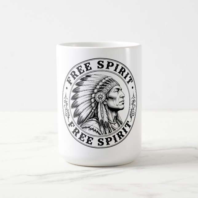 Urinhemsk amerikansk hövding kaffemugg (Center)
